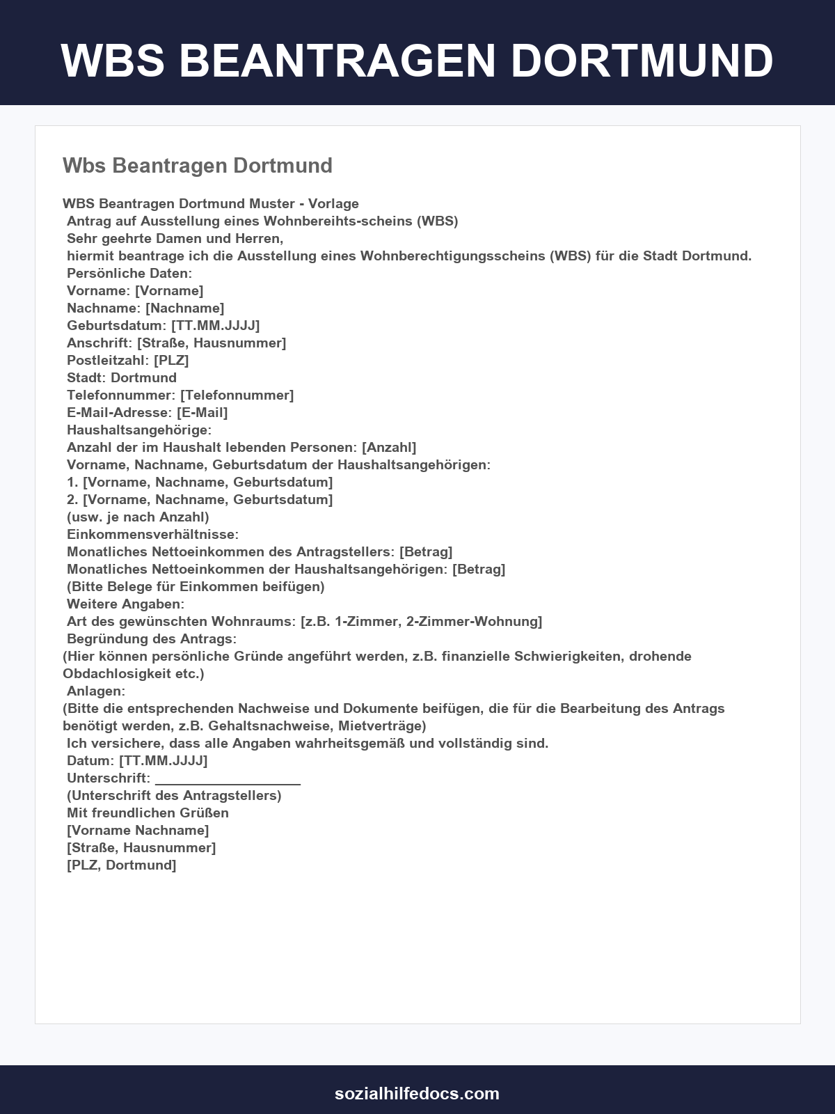 Wbs Beantragen Dortmund